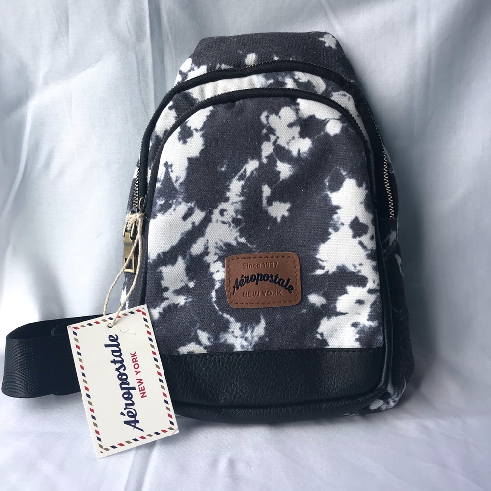 Aeropostale New York Blue & White Tie Dye Bag